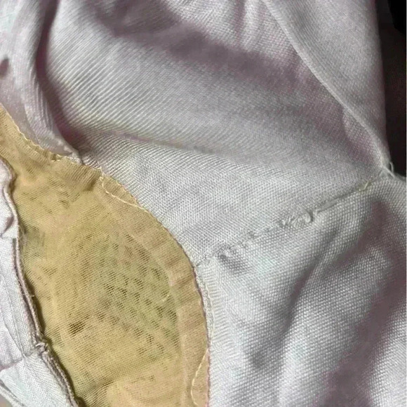 Vintage 70s Lilli Diamond Pink Gown Long Sleeve Embroidered Maxi Dress Small - Picture 8 of 13